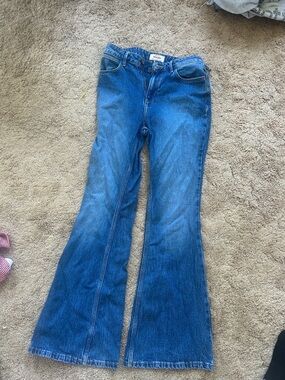 Blue Women's wrangler Flared Jeans